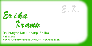 erika kramp business card